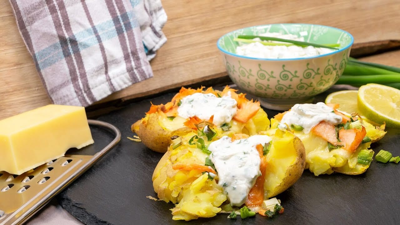 Quetschkartoffeln mit Lachs - Die Kartoffel