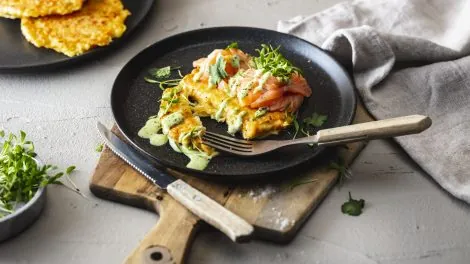 Okonomiyaki mit Lachs