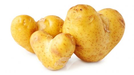 Drei Kartoffelherzen